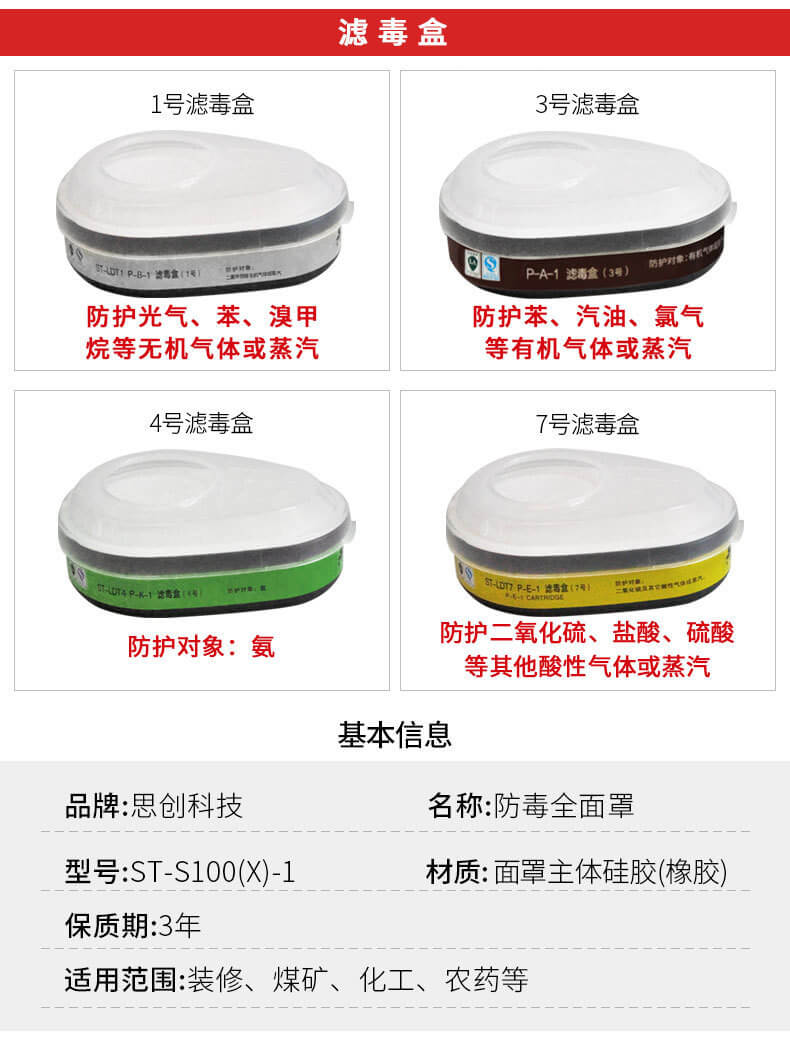 ST-S100-1 203防毒周全罩-亚游国际