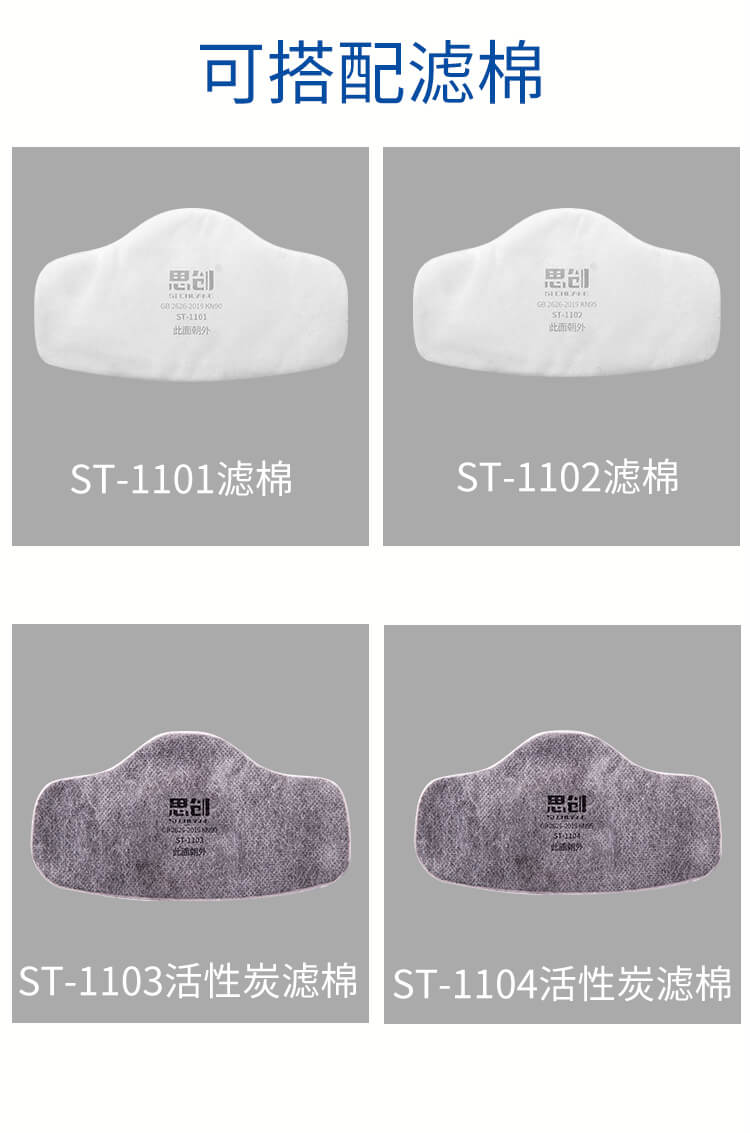 ST-1080硅胶防尘半面罩-亚游国际